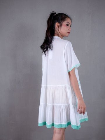 Đầm Boho Thêu Kết Cườm Cao Cấp Cotton Isla Bonita 