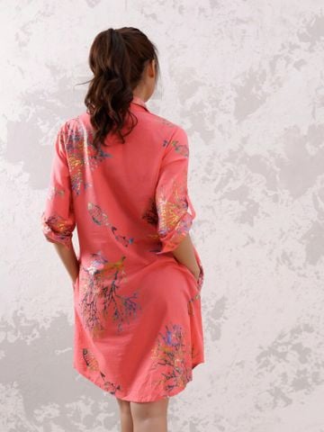  Đầm Sơ Mi Kết Cườm Cotton Isla Bonita 