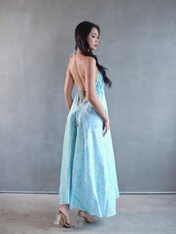  Maxi Hở Lưng Kết Hạt Cotton Isla Bonita 