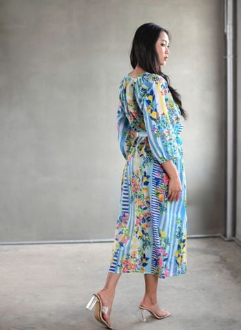  Maxi  Boho Kết Cườm Cotton Isla Bonita 