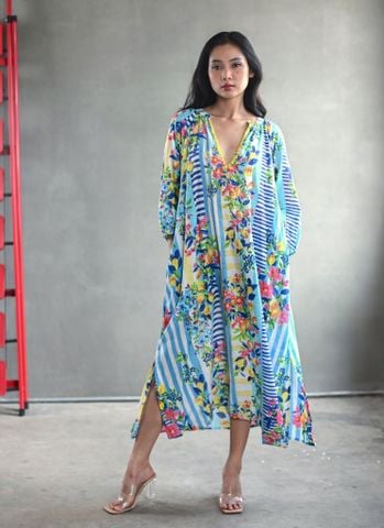  Maxi  Boho Kết Cườm Cotton Isla Bonita 