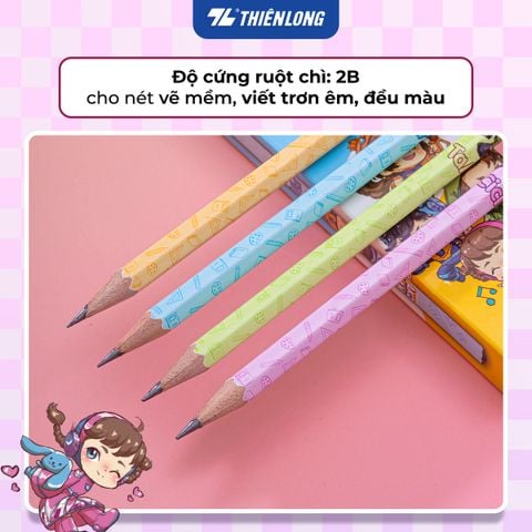 Combo 10 Bút chì gỗ nhân vật Akooland Thiên Long TP-GP021/AK - Mẫu ngẫu nhiên