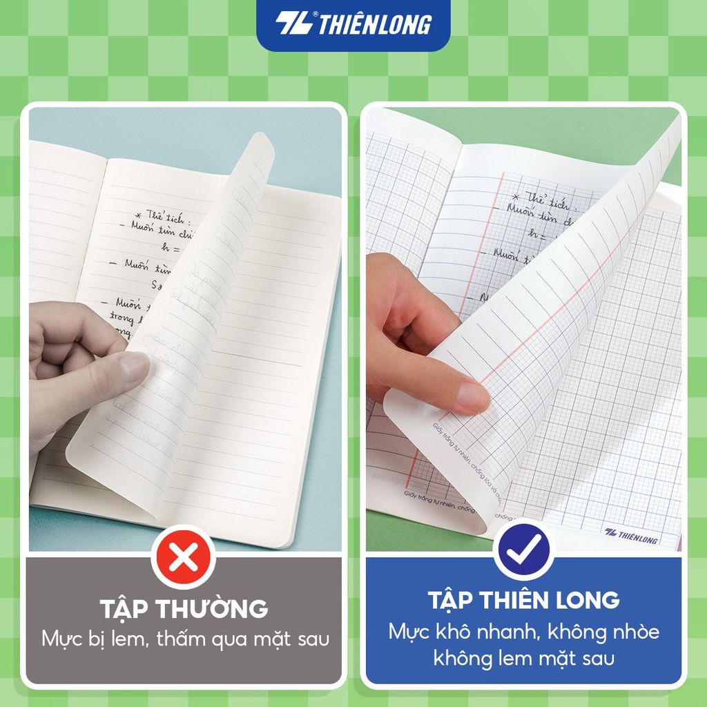 Tập học sinh 96 trang 5 ô ly vuông 80 gsm Điểm 10 TP-NB074 (hình ngẫu nhiên)