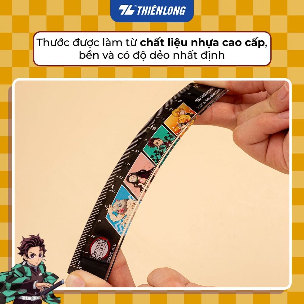 Thước thẳng Thiên Long 15cm - Phiên bản Demon Slayer SR-038/DS
