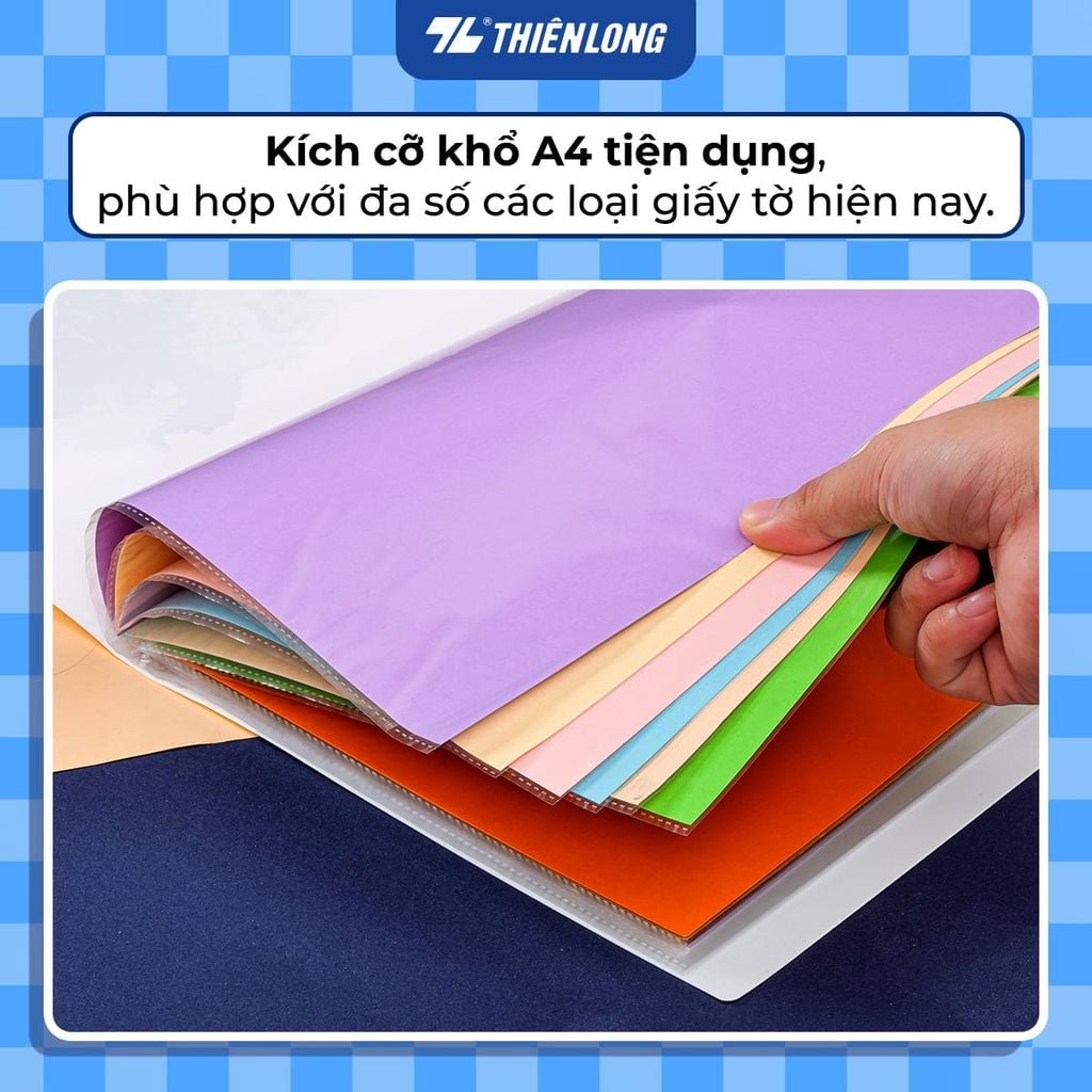 Bìa học sinh - Bìa văn phòng 30 lá A4 Thiên Long Demon Slayer DB-012/DS - Sức chứa 150 tờ A4