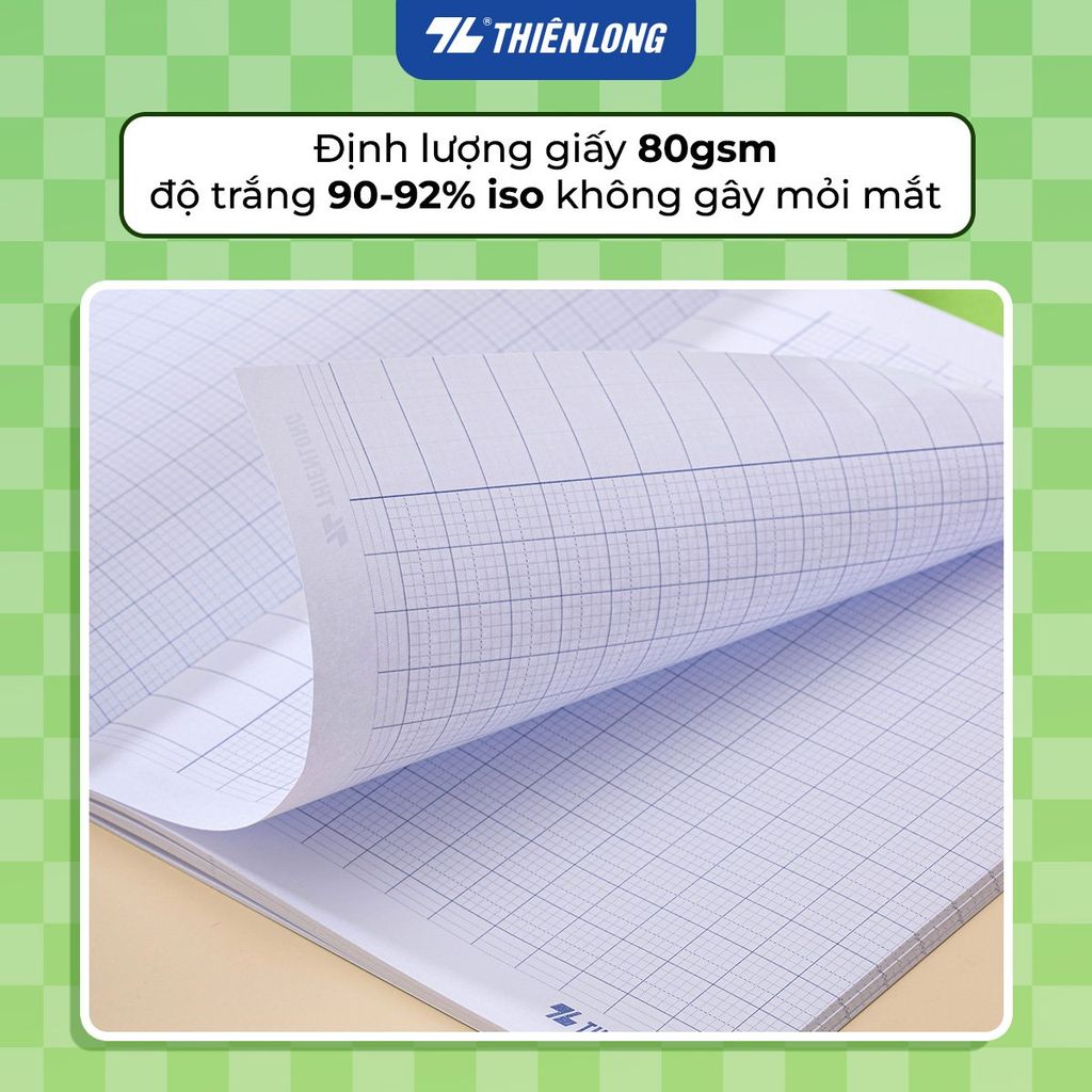 Tập học sinh 96 trang 5 ô ly vuông 80 gsm Điểm 10 TP-NB074 (hình ngẫu nhiên)