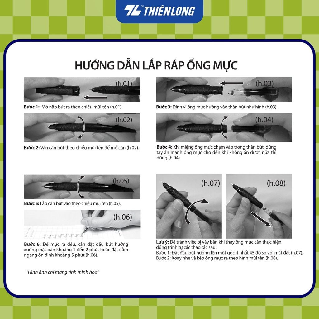 Bút máy Thiên Long Buddies - Ngòi trơn, êm - Thân màu ngẫu nhiên