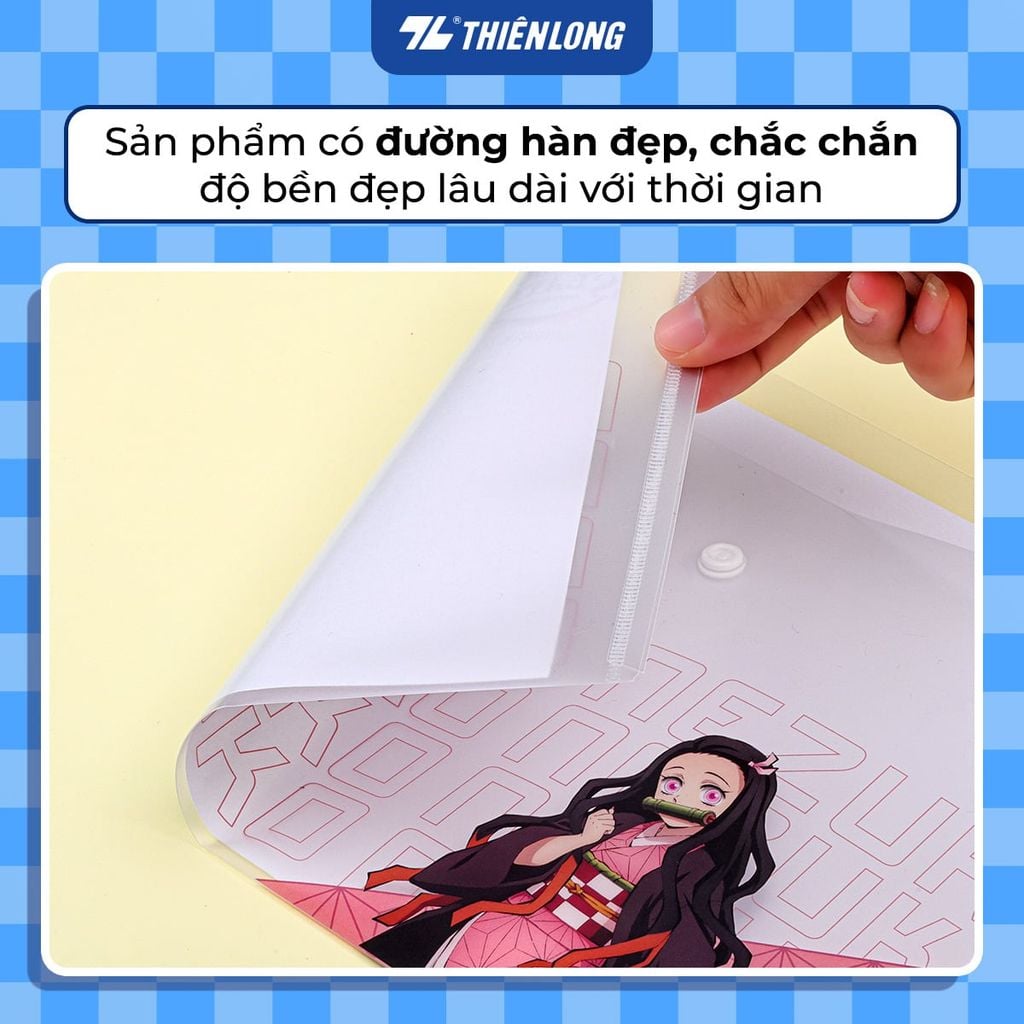 Bìa nút Thiên Long - Bìa tài liệu A4 CBF-008/DS - Phiên bản Demon Slayer