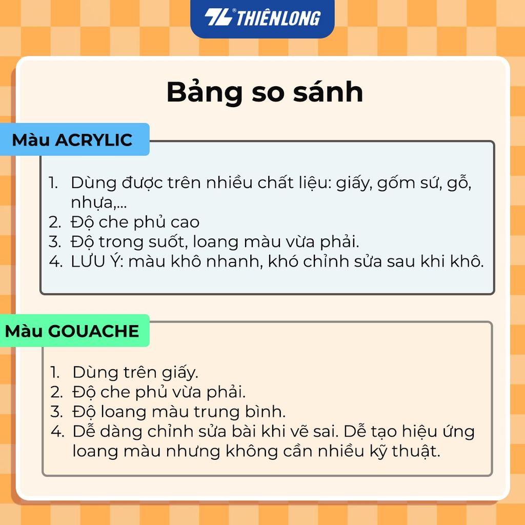 Bộ 12/18/24 màu Gouache dạng tuýp 12ml Thiên Long Colokit