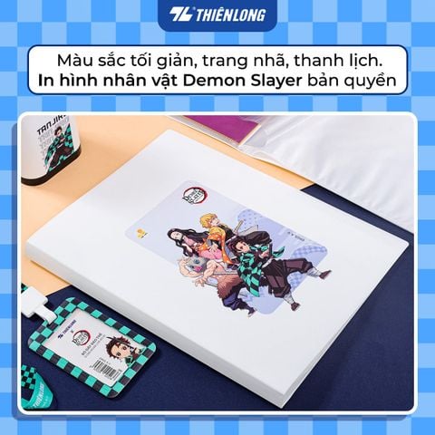 Bìa học sinh - Bìa văn phòng 30 lá A4 Thiên Long Demon Slayer DB-012/DS - Sức chứa 150 tờ A4