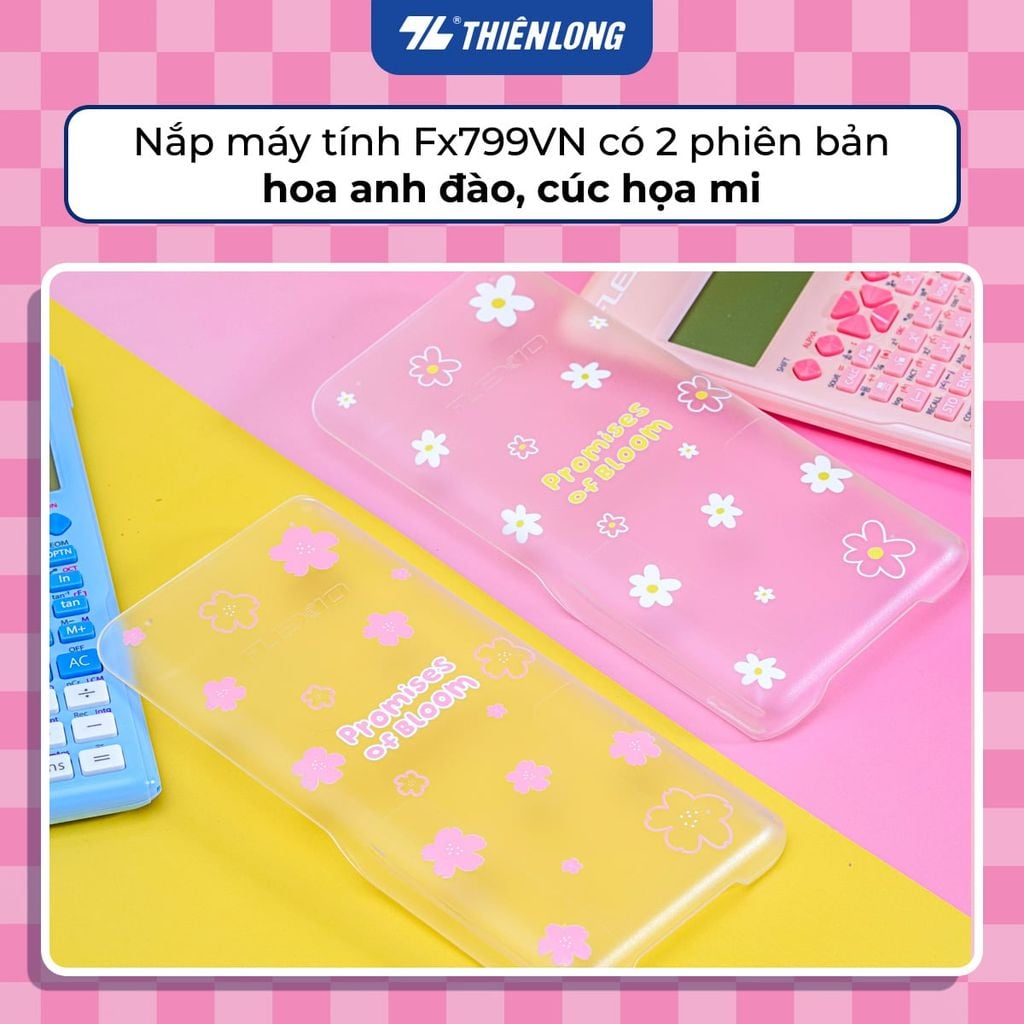 Nắp máy tính khoa học Thiên Long sắc xuân Bính Ngọ 2026 Fx799VN