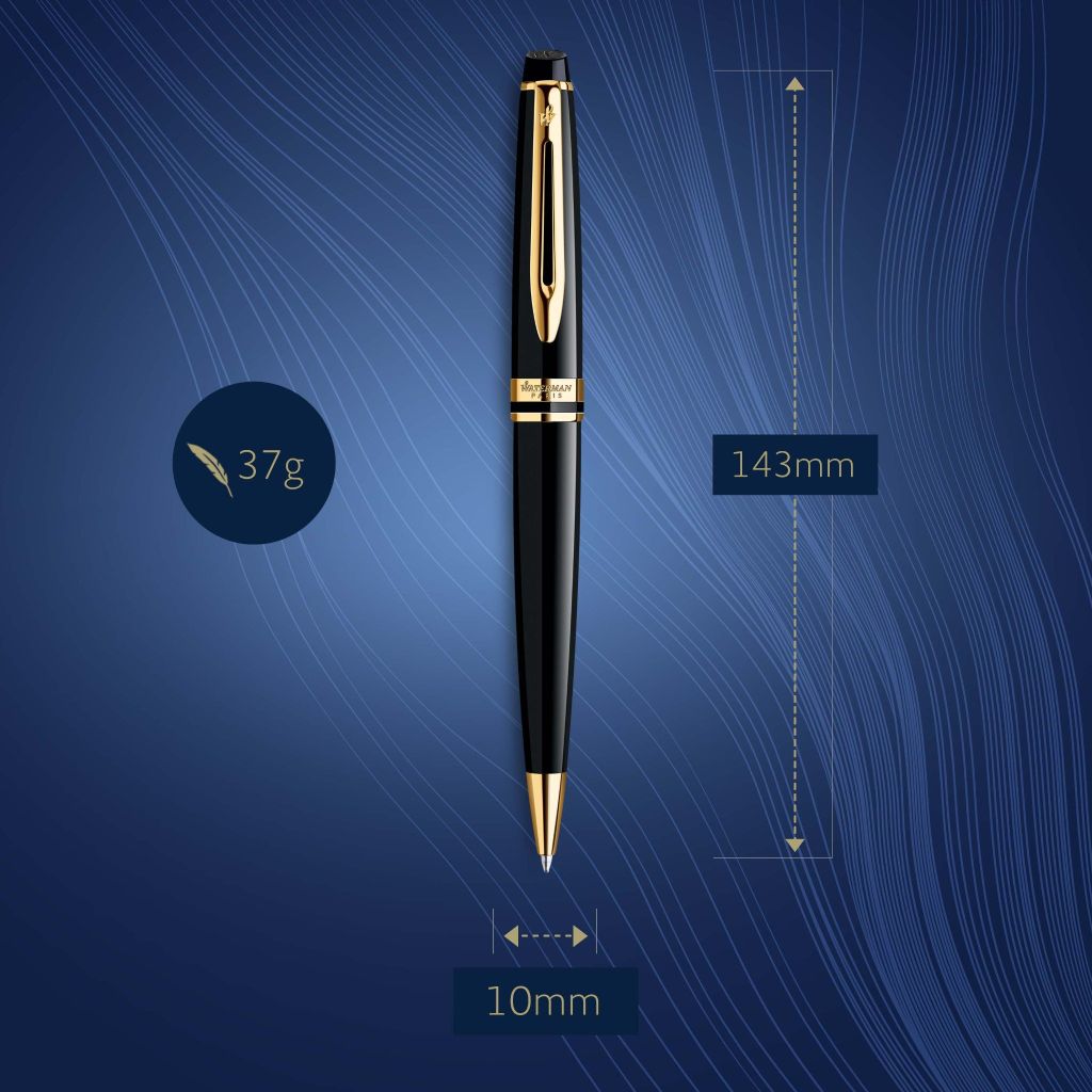 Bút bi cao cấp Waterman EXPRT3 BLK GT M - S0951700