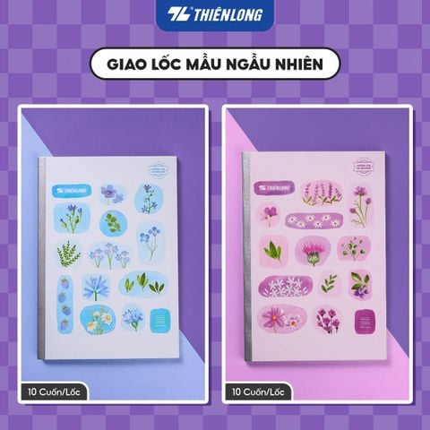 Tập may gáy chống lóa A4 200 trang kẻ ngang 7mm 70 gsm Thiên Long NB-139 – Mẫu ngẫu nhiên