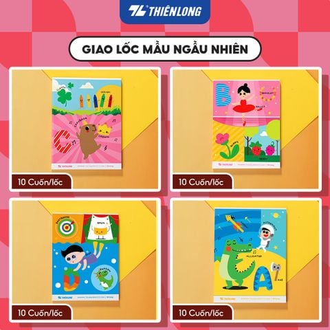Tập học sinh 96 trang 5 ô ly vuông 100 gsm Điểm 10 TP-NB075 (hình ngẫu nhiên)