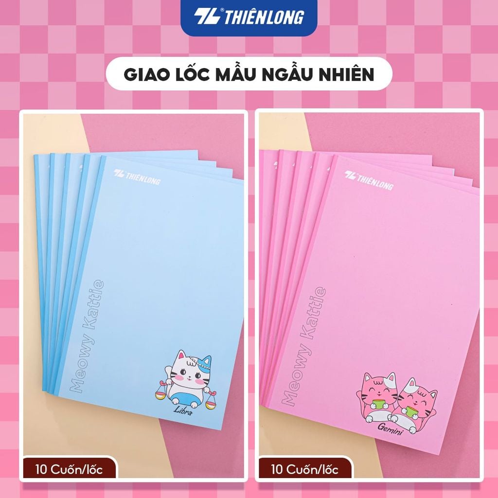 Tập học sinh 200 trang dòng kẻ ngang 60 gsm Điểm 10 NB-095 (hình ngẫu nhiên)