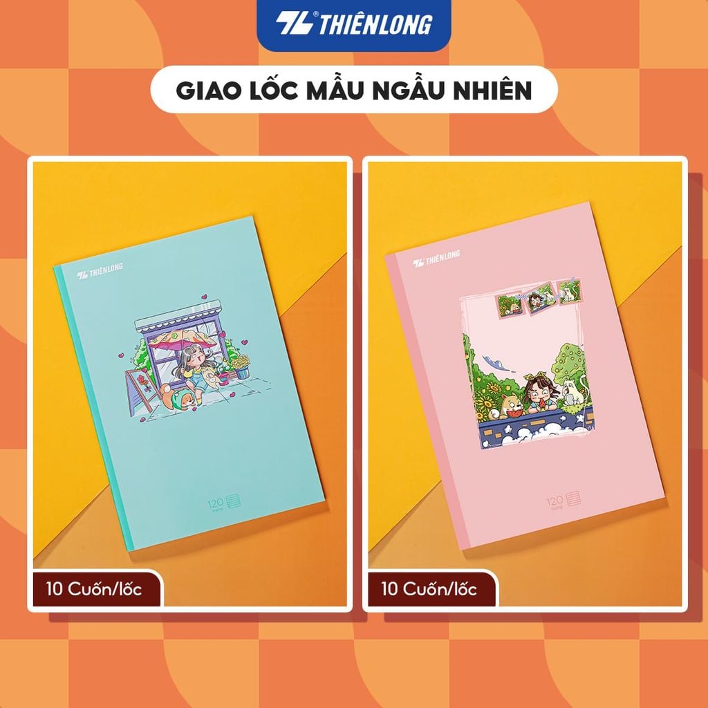 Tập học sinh 120 trang dòng kẻ ngang 60 gsm Thiên Long NB-096 (hình ngẫu nhiên)