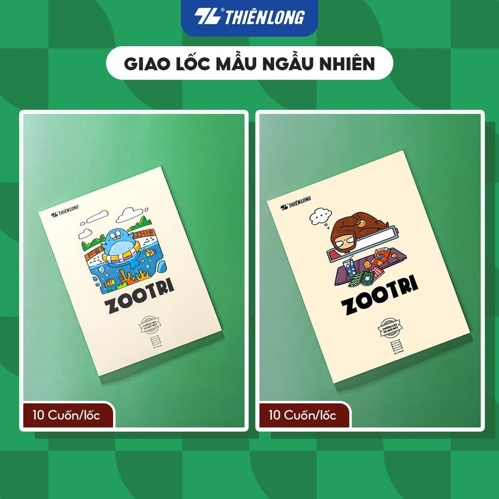 Tập học sinh chống lóa 96 trang 4 ô ly ngang 2mm 70gsm Thiên Long NB-146 - Mẫu ngẫu nhiên