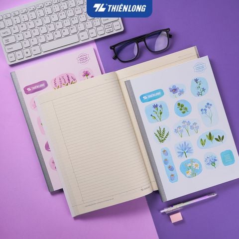 Tập may gáy chống lóa A4 200 trang kẻ ngang 7mm 70 gsm Thiên Long NB-139 – Mẫu ngẫu nhiên