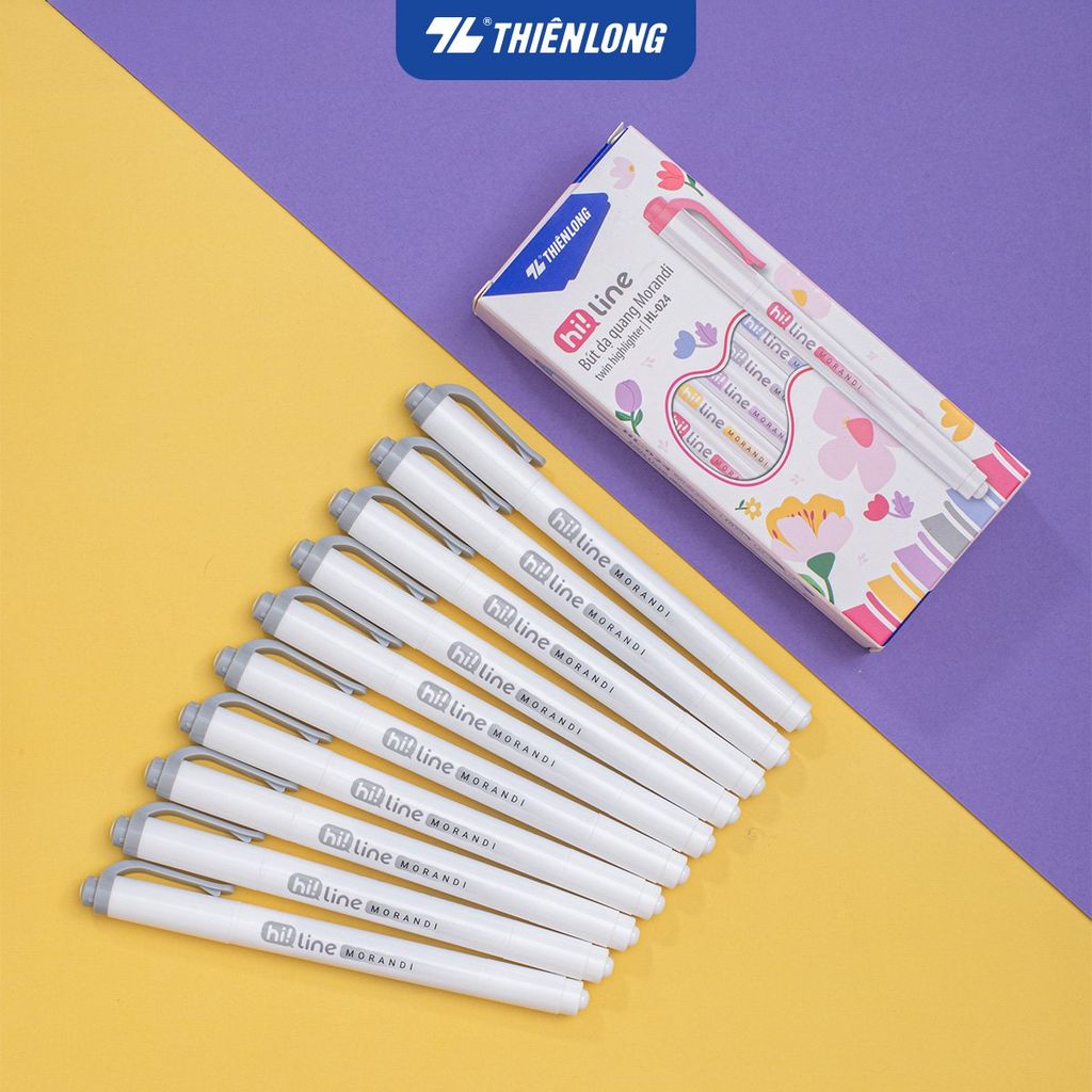 Bút dạ quang màu Morandi Hi! Line Thiên Long HL-024 - Công nghệ chống khô mực