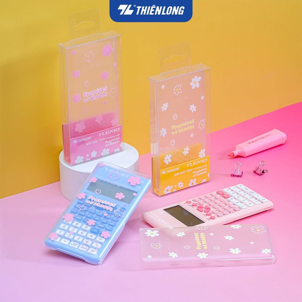 Nắp máy tính khoa học Thiên Long sắc xuân Bính Ngọ 2026 Fx799VN