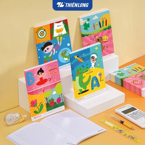 Tập học sinh 96 trang 5 ô ly vuông 100 gsm Điểm 10 TP-NB075 (hình ngẫu nhiên)