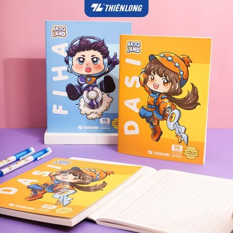 Tập học sinh chống lóa 96 trang 4 ô ly vuông 2mm 100gsm Thiên Long NB-117/AK - Akooland thế giới học cụ thần kỳ - Mẫu ngẫu nhiên