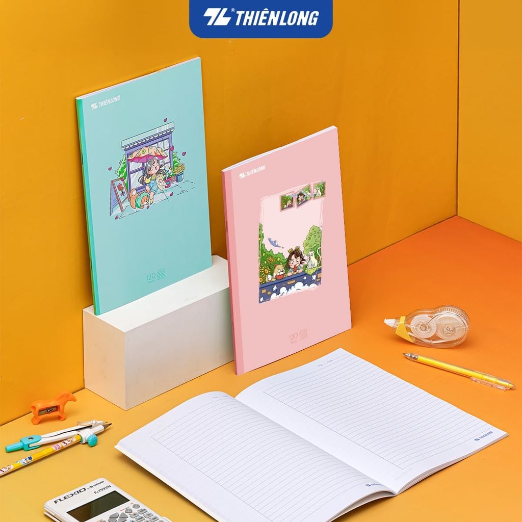 Tập học sinh 120 trang dòng kẻ ngang 60 gsm Thiên Long NB-096 (hình ngẫu nhiên)