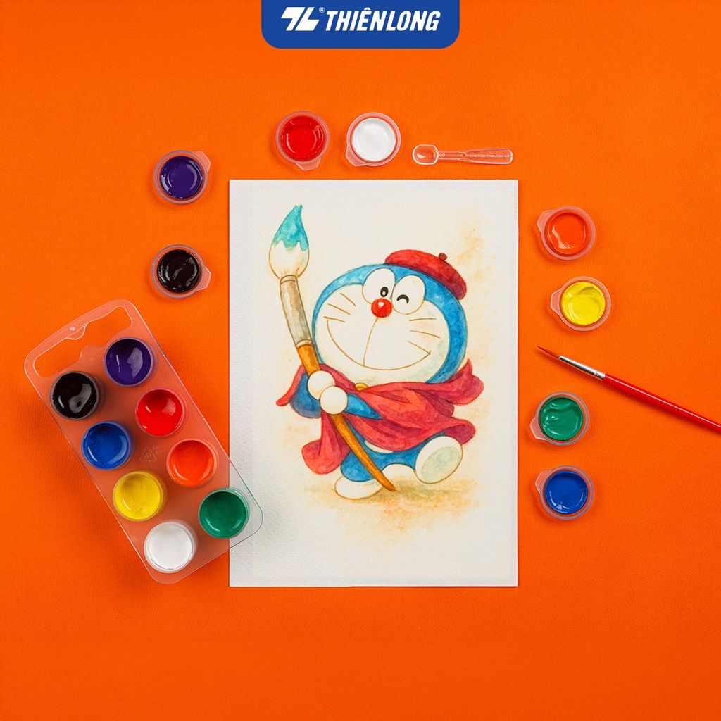 Bộ 8 Màu nước Thiên Long Colokit WACO-C06/DO - Phiên bản Nobita Và Câu Chuyện Thế Giới Trong Tranh 2025