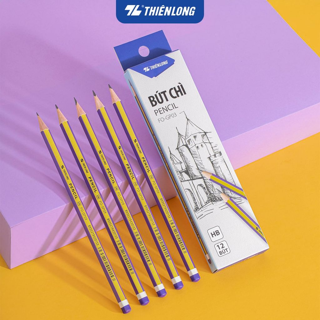 Combo 5 Bút chì gỗ HB Flexoffice FO-GP03