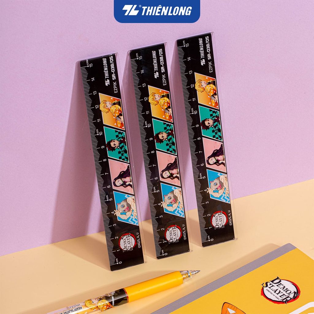 Thước thẳng Thiên Long 15cm - Phiên bản Demon Slayer SR-038/DS