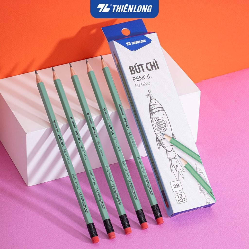 Combo 20 Bút chì gỗ 2B Flexoffice FO-GP02