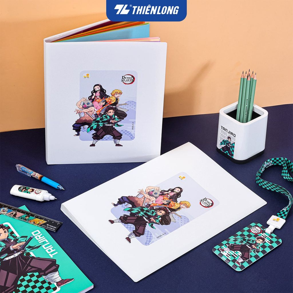 Bìa học sinh - Bìa văn phòng 30 lá A4 Thiên Long Demon Slayer DB-012/DS - Sức chứa 150 tờ A4