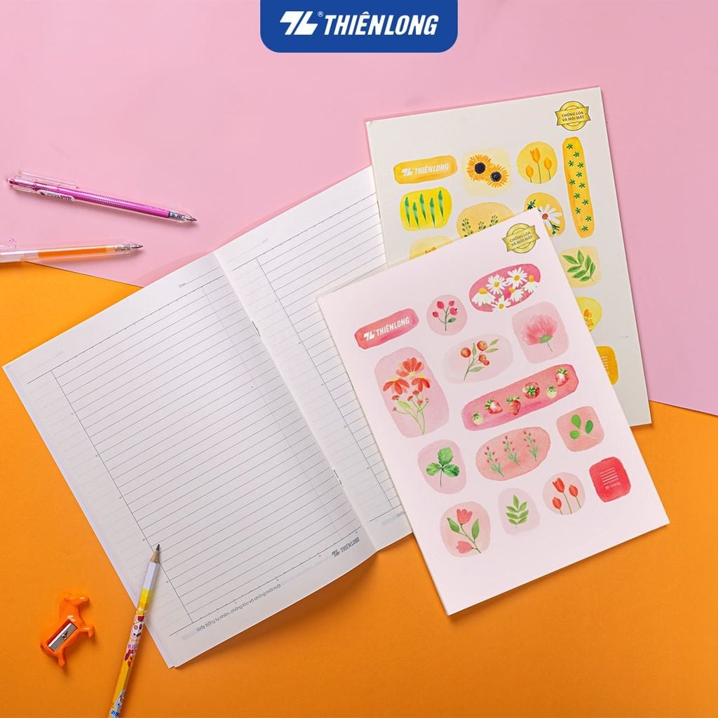 Tập học sinh Thiên Long 80 Trang kẻ ngang 7mm – Giấy 70gsm chống lóa – Khổ 170 x 250mm