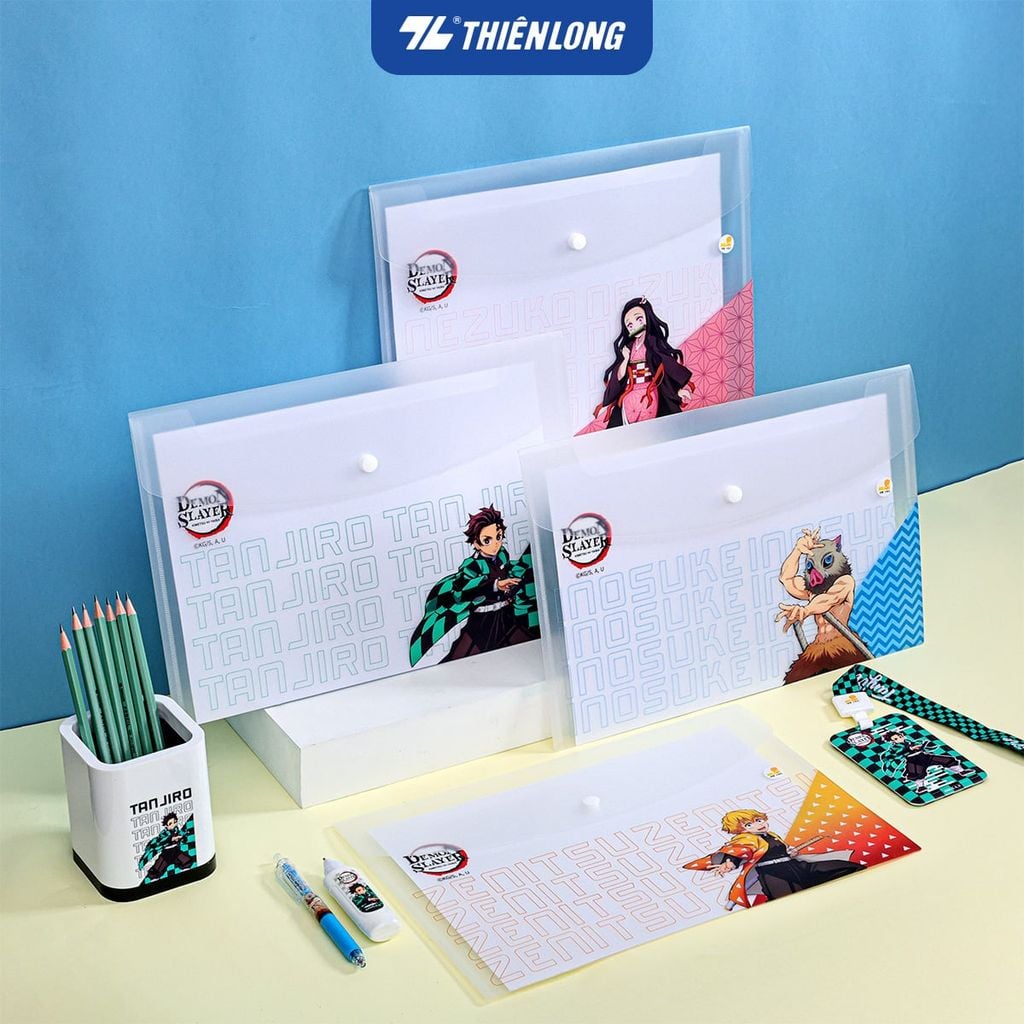 Bìa nút Thiên Long - Bìa tài liệu A4 CBF-008/DS - Phiên bản Demon Slayer