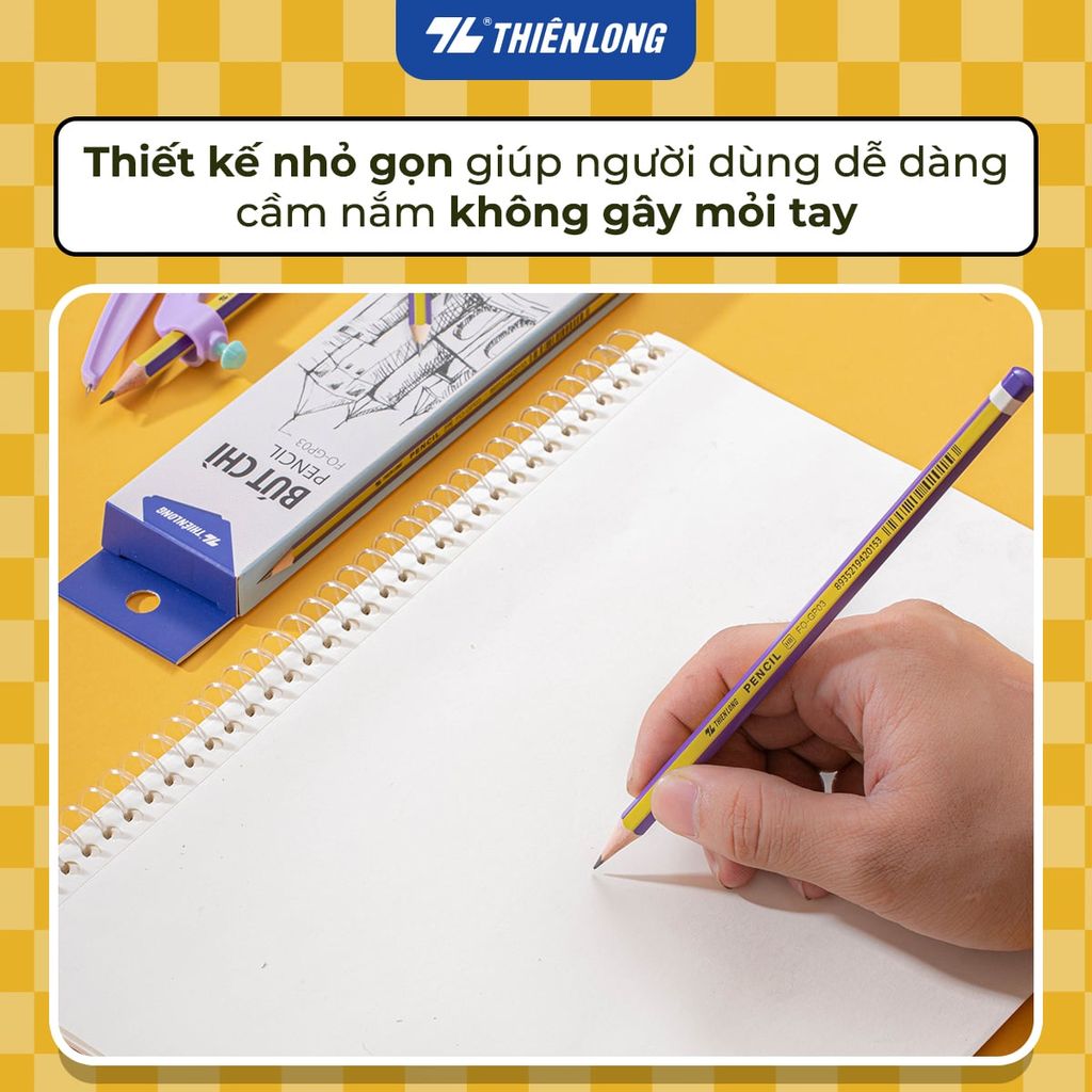 Combo 5 Bút chì gỗ HB Flexoffice FO-GP03