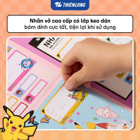 Bộ sưu tập học cụ Thiên Long Pokémon – Set quà tặng hình ảnh Pikachu bản quyền - Mẫu ngẫu nhiên