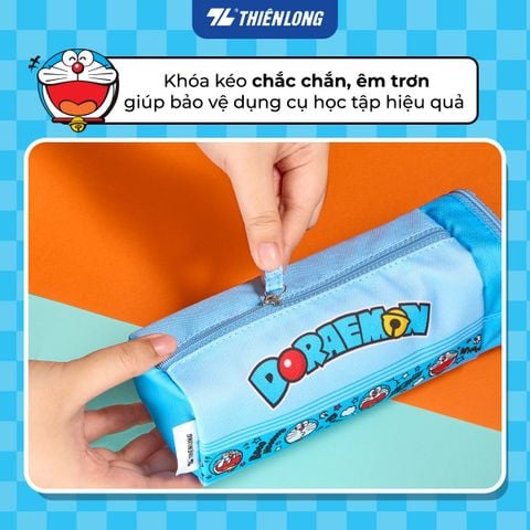 Túi - Bóp viết Thiên Long Doraemon PCA-023/DO Hộp bút dây kéo