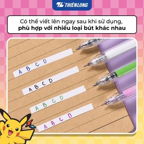 Băng xóa kéo Thiên Long Pokémon CT-012/PKM 5mm x 10m – Khô Nhanh, Che Phủ Tốt