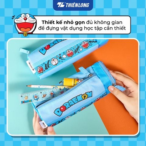 Túi - Bóp viết Thiên Long Doraemon PCA-023/DO Hộp bút dây kéo