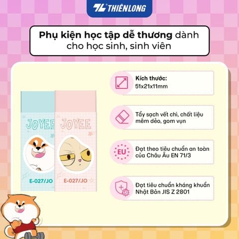 Gôm tẩy Thiên Long Joyee E-027/JO – Mẫu ngẫu nhiên