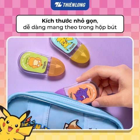 Băng xóa kéo Thiên Long Pokémon CT-012/PKM 5mm x 10m – Khô Nhanh, Che Phủ Tốt