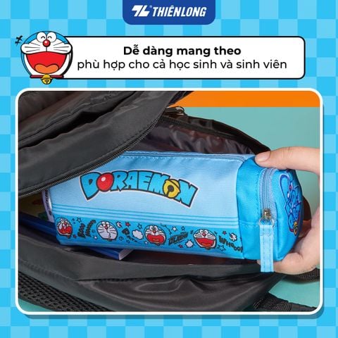 Túi - Bóp viết Thiên Long Doraemon PCA-023/DO Hộp bút dây kéo