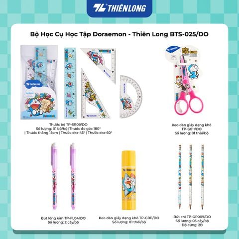 Bộ học cụ học tập Thiên Long Doraemon BTS-025/DO