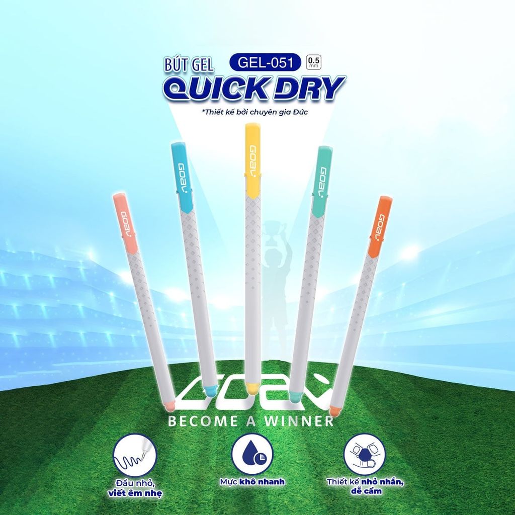 Bút Gel Thiên Long GOAL GEL-051 Quick Dry – 0.5mm
