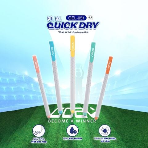 Bút Gel Thiên Long GOAL GEL-051 Quick Dry – 0.5mm