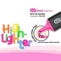 Bút dạ quang Hi!Line Neon Thiên Long HL-029 – Màu sáng nổi bật, không lem mực