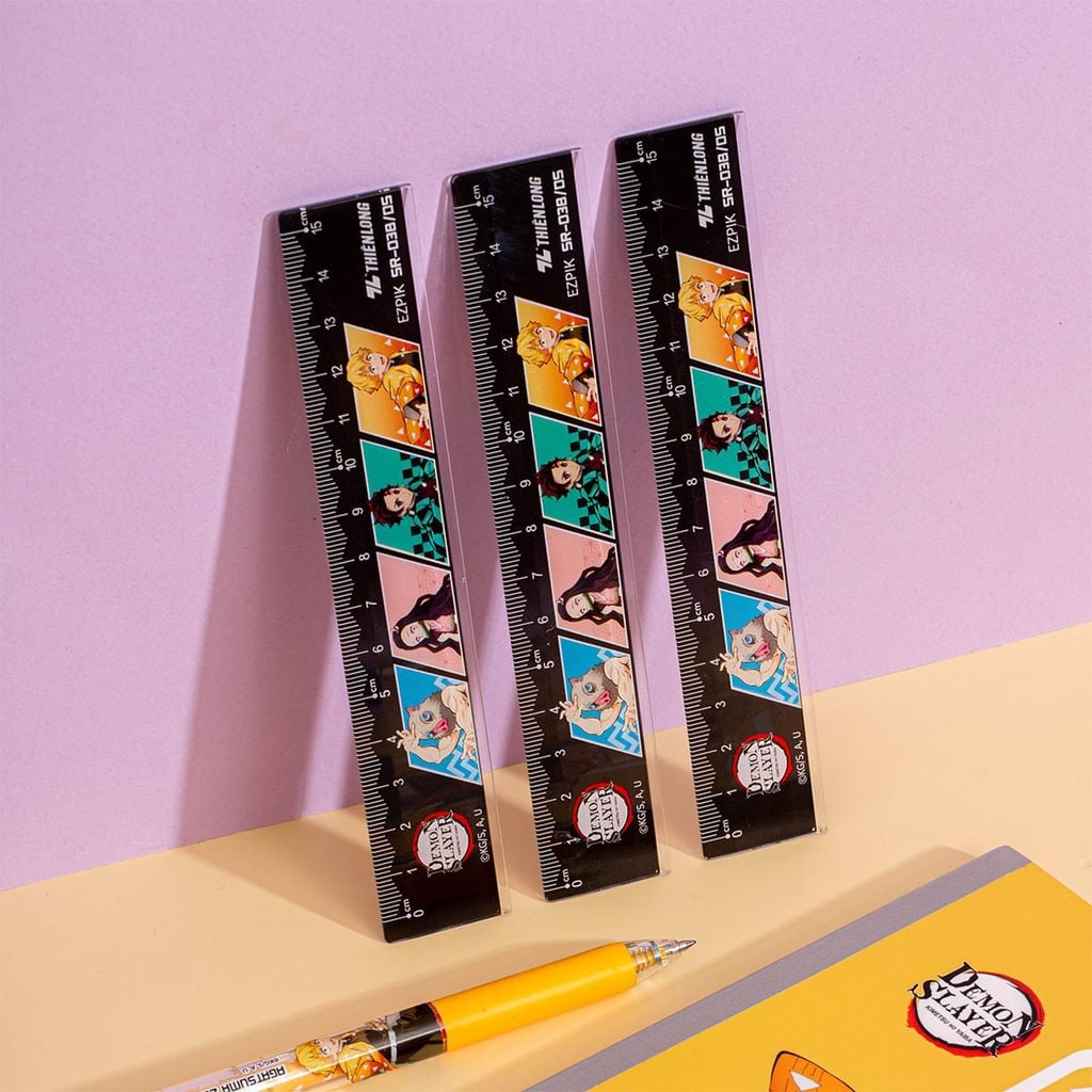 Thước thẳng Thiên Long 15cm - Phiên bản Demon Slayer SR-038/DS