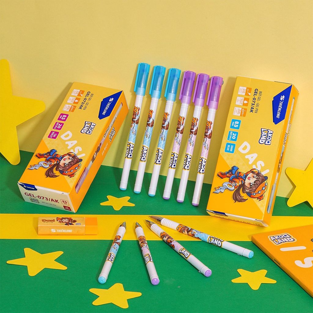 Bút gel Akooland Dasi Thiên Long GEL-073/AK - Mực khô siêu nhanh