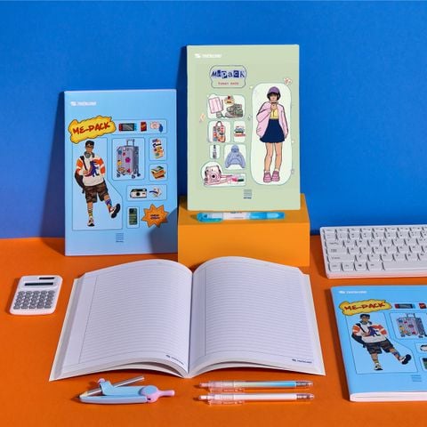 Tập học sinh 200 trang kẻ ngang 7mm 70 gsm Thiên Long Me Pack NB-148 – Mẫu ngẫu nhiên