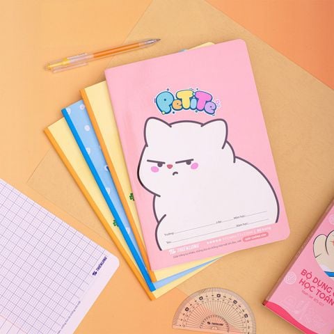 Combo 5/10/20 Tập học sinh chống lóa 80 trang 4 ô ly vuông 2.5mm 100gsm Thiên Long TP-NB003 - Mẫu ngẫu nhiên